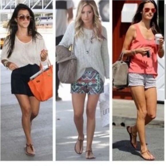 Sam Edelman GIGI Yellow Reptile Embossed Thong T Strap Leather Sandals - Picture 2 of 15